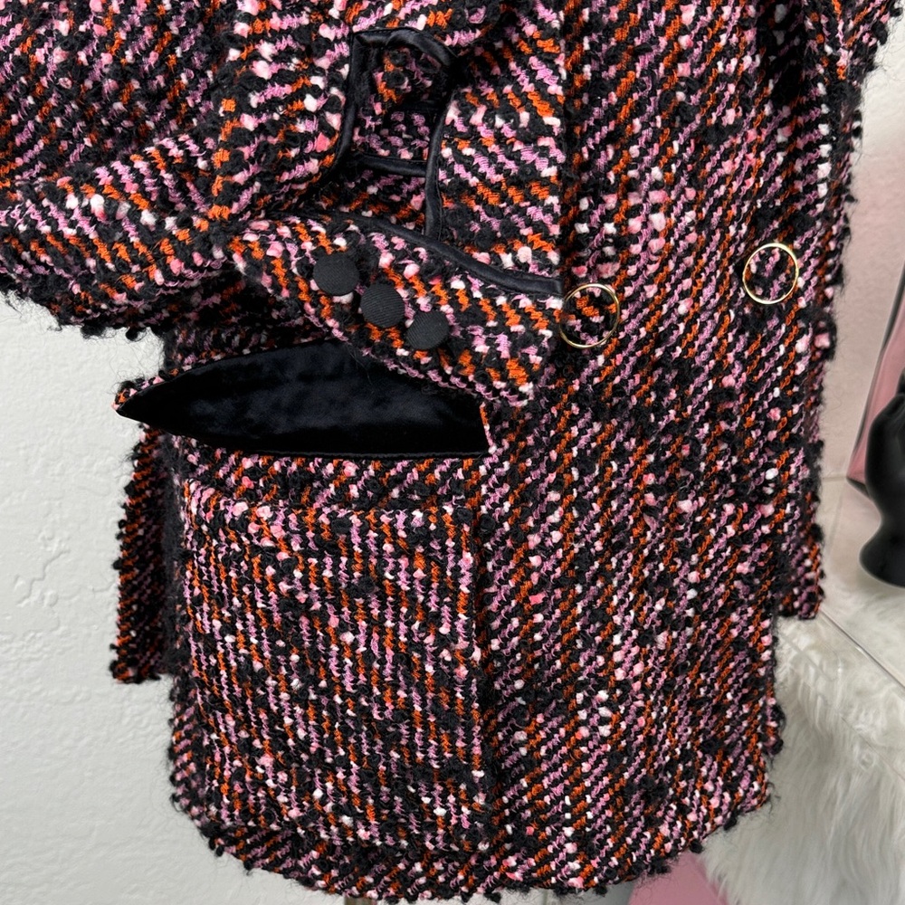 NWT Ralph & Russo Archival Tweed Blazer Pink Black Quiet Luxury FW20 Size‎ 38 4 - Picture 6 of 14